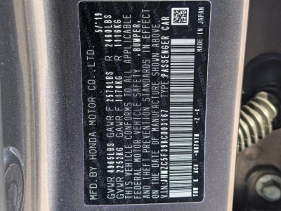 2019 Honda Clarity Plug-In Hybrid Touring Sedan