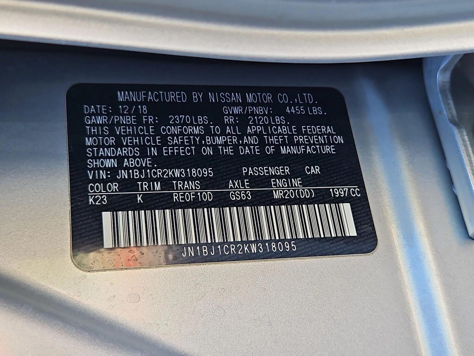 2019 Nissan Rogue Sport AWD SV