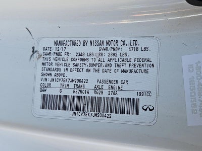 2018 INFINITI Q60 2.0t PURE RWD