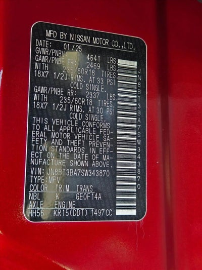 2025 Nissan Rogue FWD SV