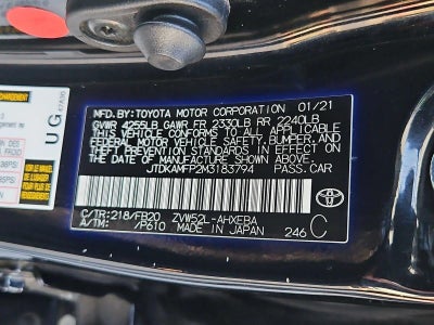2021 Toyota Prius Prime LE (Natl)