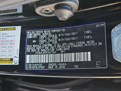 2019 Toyota 4Runner TRD Off Road 4WD (Natl)