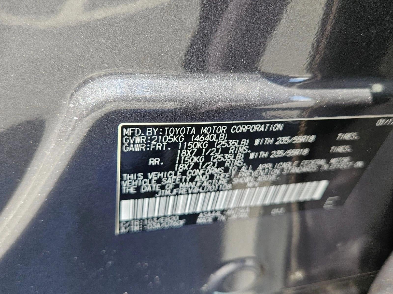 2017 Toyota RAV4 SE AWD (Natl)
