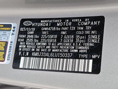2020 Hyundai TUCSON Ultimate FWD