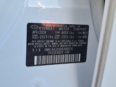 2024 Hyundai SONATA SEL 2.5L FWD