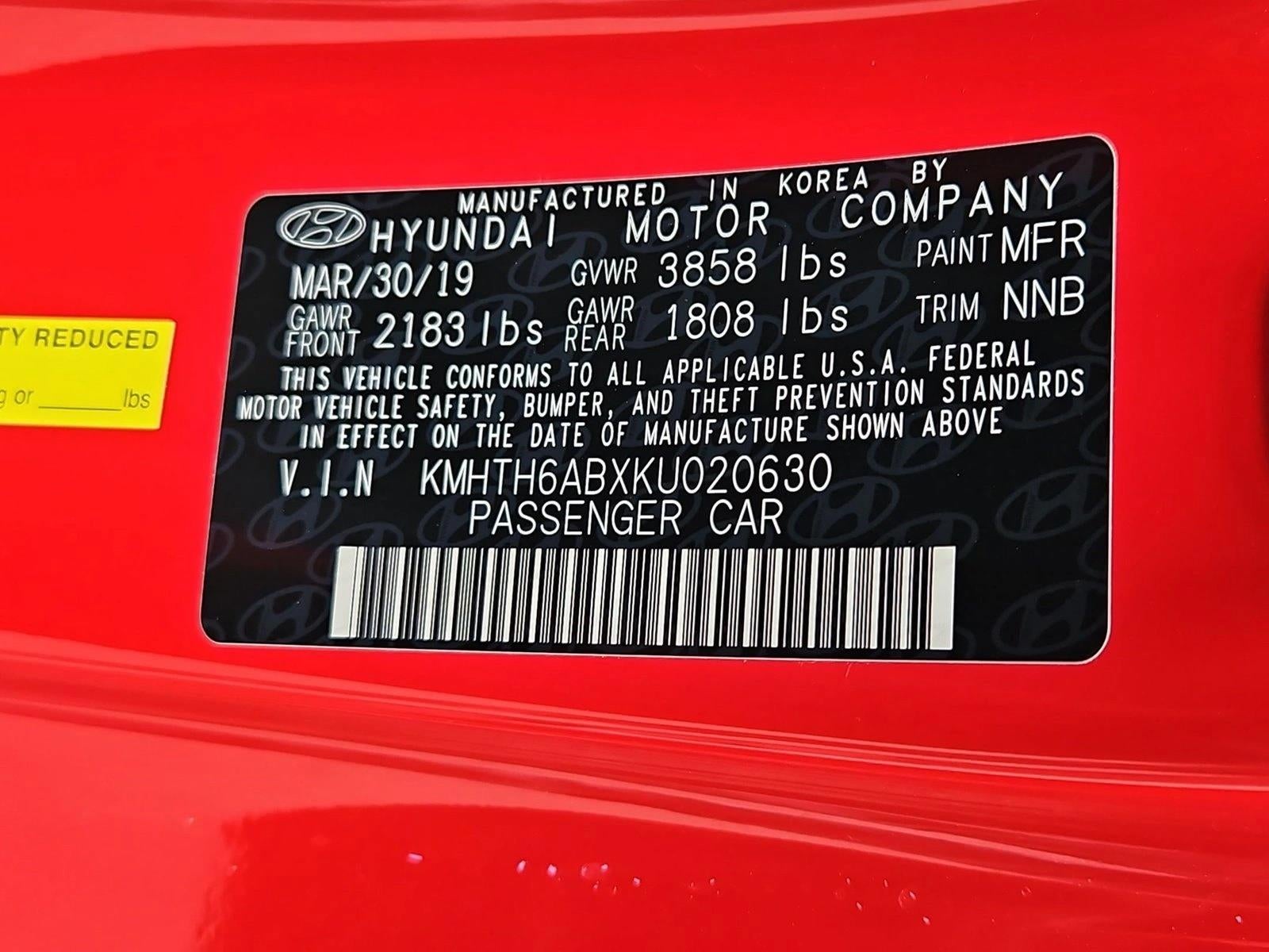 2019 Hyundai VELOSTER Turbo DCT