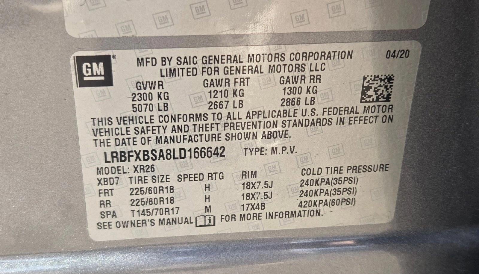 2020 Buick Envision FWD 4dr Preferred