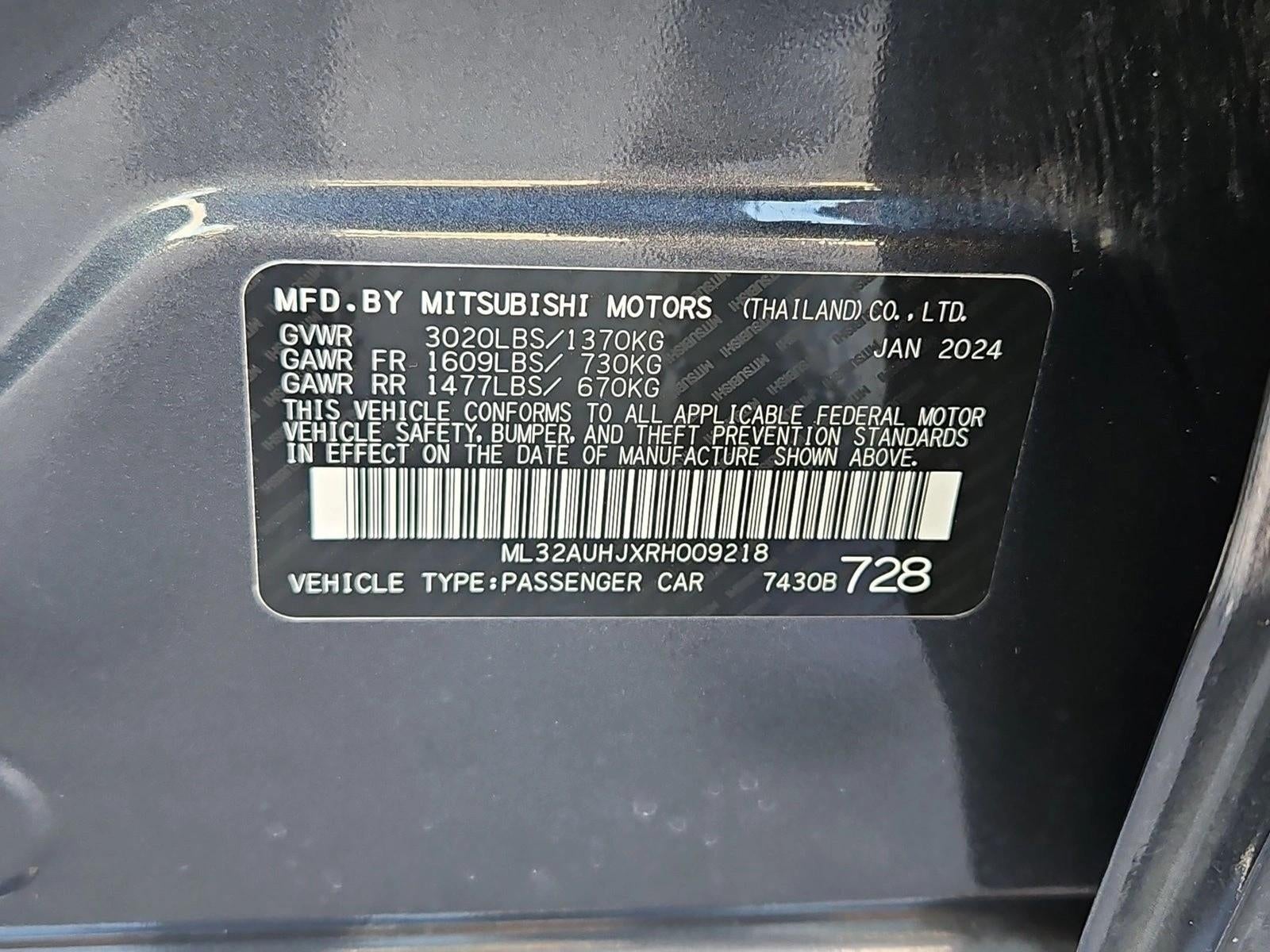 2024 Mitsubishi Mirage ES CVT