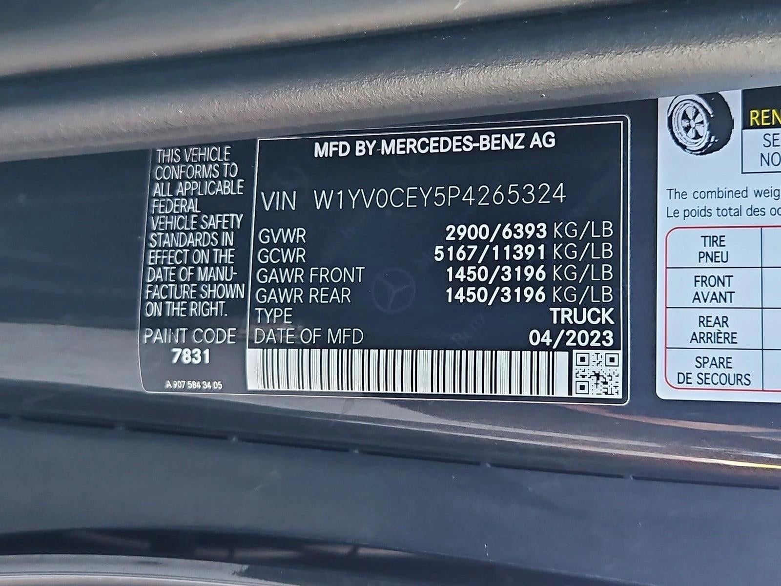 2023 Mercedes-Benz Metris Cargo Van Standard Roof 135" Wheelbase