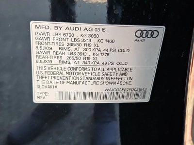 2015 Audi Q7 quattro 4dr 3.0T Premium