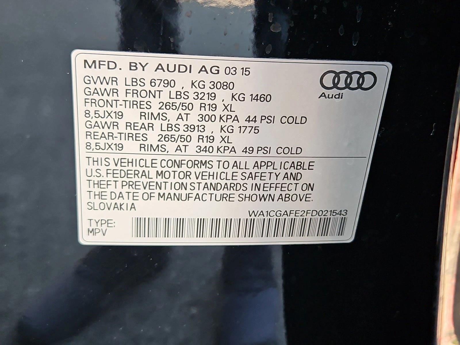 2015 Audi Q7 quattro 4dr 3.0T Premium