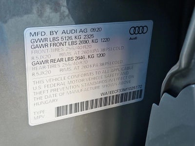 2021 Audi Q3 S line Premium Plus 45 TFSI quattro