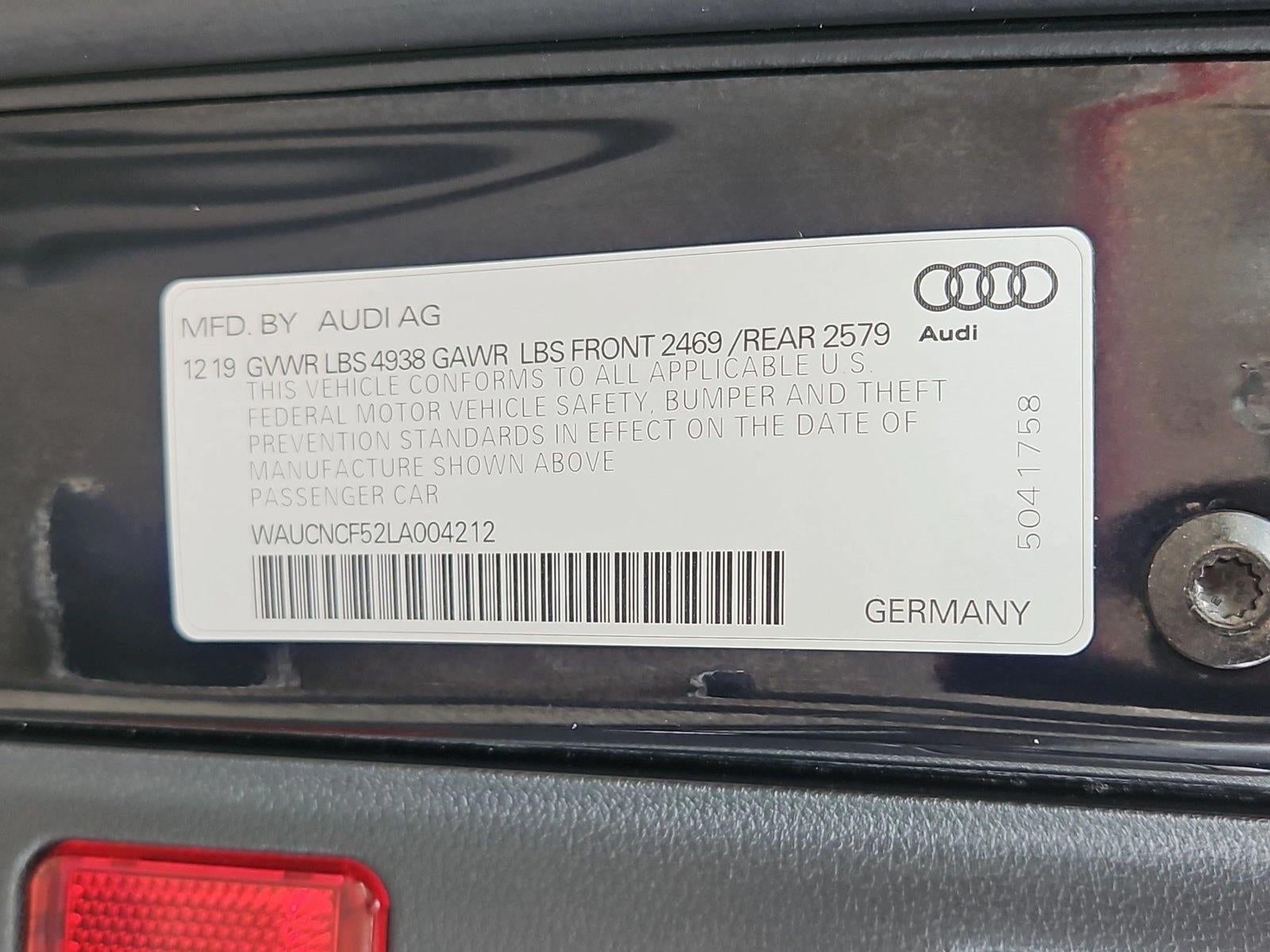 2020 Audi A5 Sportback Premium Plus 2.0 TFSI quattro