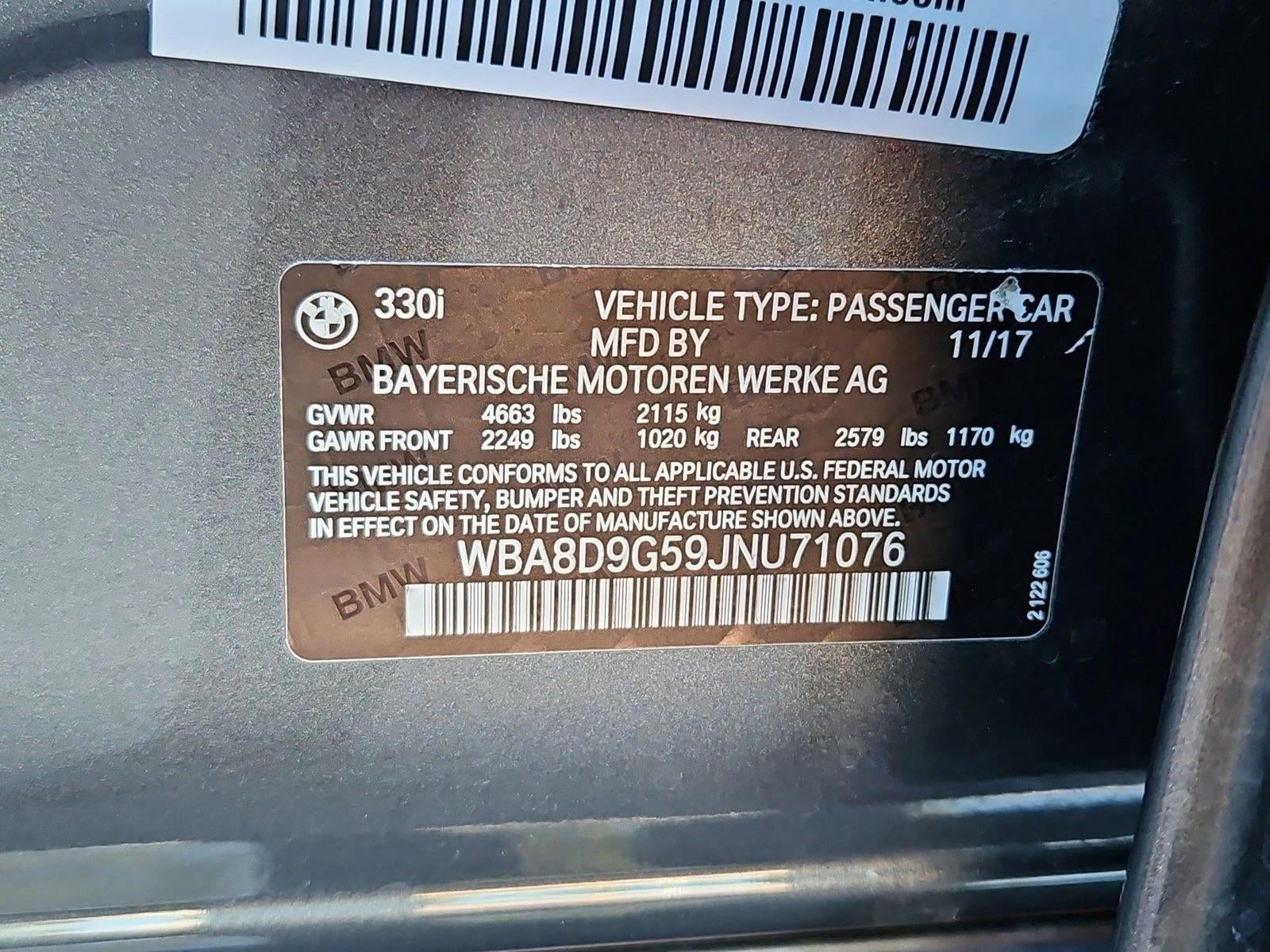 2018 BMW 330i xDrive Sedan