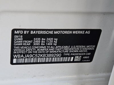 2019 BMW 530e iPerformance Plug-In Hybrid