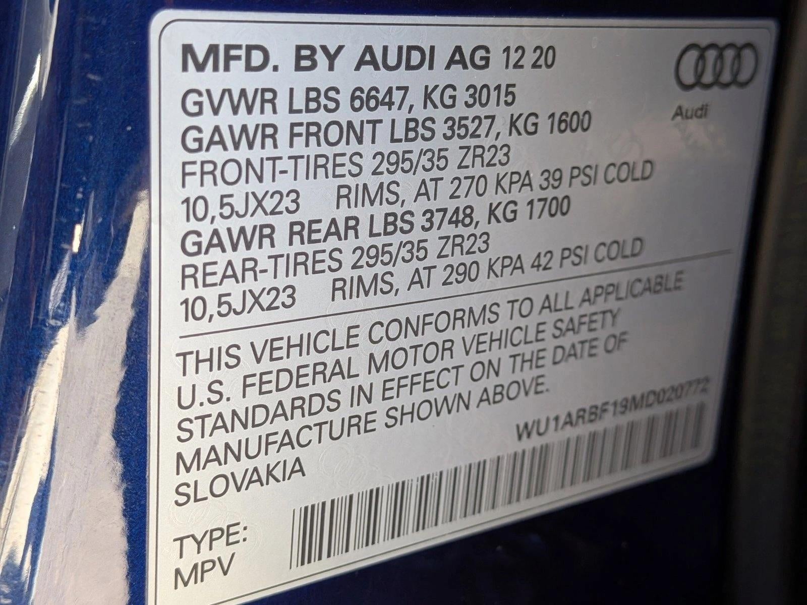 2021 Audi RS Q8 4.0 TFSI quattro