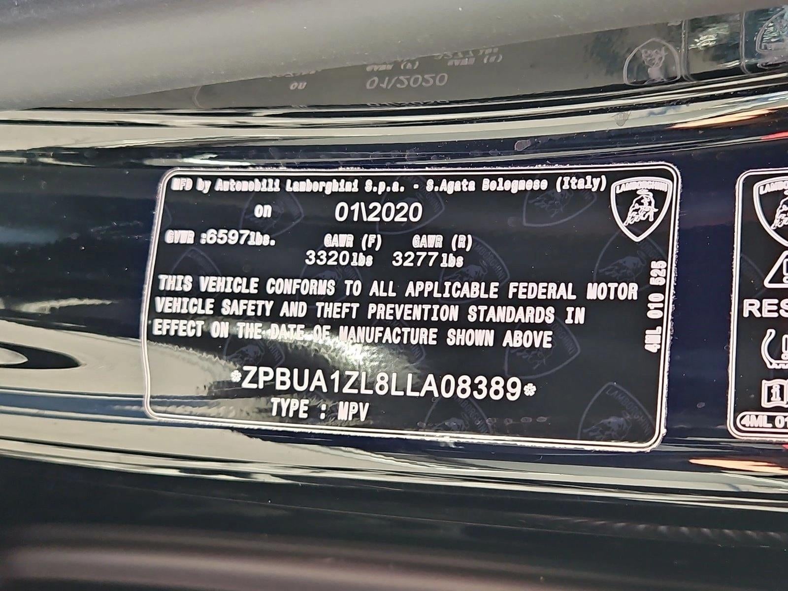 2020 Lamborghini Urus AWD