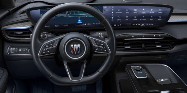 Showcasing interior and premium technology features of 2027 Buick Enclave.
